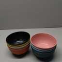 becutlery Reusable Bowls Set Unbreakable Cereal Bowls,24 OZ Wheat Straw Fiber Lightweight Bowl Sets 8, Microwave and Dishwasher Safe,Use for Ramen, Soup, Salad -Multi Color