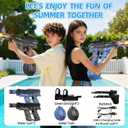 2PCS Electric Squirt Water Gun for Adult & Kids, Automatic Water Blaster Toy with Battery Powered, Long Range & High Capacity, Water Pistol for Outdoor Pool Beach Backyard Play Water Game