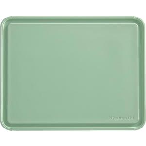 KitchenAid Classic Plastic Cutting Board with Perimeter Trench and Non Slip Edges, Dishwasher Safe, 11 inch x 14 inch, Green