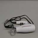 Conair Double Ceramic Travel Dryer with Concentrator & Folding Handle, 1875W Travel Blow Dryer with Smart Voltage Technology, Ionic Conditioning Fights Frizz, 3 Heat & 2 Speed Settings, White