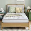 Novilla 8 inch Full Size Mattress, Foam and Spring Hybrid Full Mattress with Adaptive Foam for Pressure Relieving & Breathable Comfort, CertiPUR-US Certified-Ideal for Youth & Guest Rooms (White)