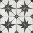 The Tiles Plaza Encaustic Peel and Stick Backsplash, Black Star Patterned Vintage Stick on Tiles, Stone Composite Self-Adhesive Wall Tile Sticker for Kitchen Bathroom Fireplace Stairs, 10 Sheets (12x12 Inch)