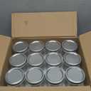 Yodecy 12 Pack 16 oz Wide Mouth Clear Mason Jars with Silver Metal Lids, Canning Jars for Overnight Oats, Food Storage, Dry Food, Snacks, Candies and More