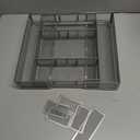 Marbrasse Expandable Desk Drawer Organizer, Mesh Tray with 10 Adjustable Compartments, Desk Organizers for Office Supplies, Makeup & Vanity (Expandable-Silver)