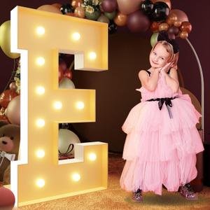 imprsv 4FT Marquee Light Up Letters, Large Light Up Letters for Birthday Party Decor Wedding Decorations, Marquee Letters for Party Decoration Large Marquee Letters Arch Kit Decorations Letter E