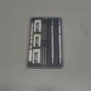 Nicpro 4 PCS Metal Mechanical Pencil Set 0.5 mm & 0.7mm with Case, Artist Pencil MP1000 with 6 Tubes HB Lead Refill, 3 Eraser, 9 Eraser Refill For Art Writing Drafting Drawing,Black & Silver