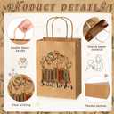 Tenceur 25 Pcs Social Worker Gifts Bags for Women Men Bsw Msw Dsw Lcsw Graduation Gifts Social Worker Appreciation Thank You Treat Paper Bags with Handles for Graduation Party Birthday Retirement