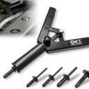 ORXPLUS Tools Plastic Rivet Hand Kit one Hand Operation w/ 40 Sample Poly Rivets