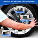 Rim Protectors for Tesla Model Y Juniper 2025-2026 - 4PCS 20" Helix Wheel Rim Covers, Anti-Curb Rash Protective Rim Covers, Silver Rim Protector for Tesla Model Y 2026