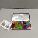 Mini Magnetic Tiles Toys, 27PCS Portable Magnetic Tiles with Storage Box, STEM Educational Building Blocks for Kids Ages 3 4 5 6 Toddler Gifts (Blue)