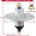 GELASKA 2 Pack 1001200MA Spindle Assembly Replaces Murray 1001194MA 1001046 492574MA 721447 726958 726959 94129MA 092574MA for Murray 42 inch Deck Spindle, Murray 38 40 42 46 inch Deck Spindle
