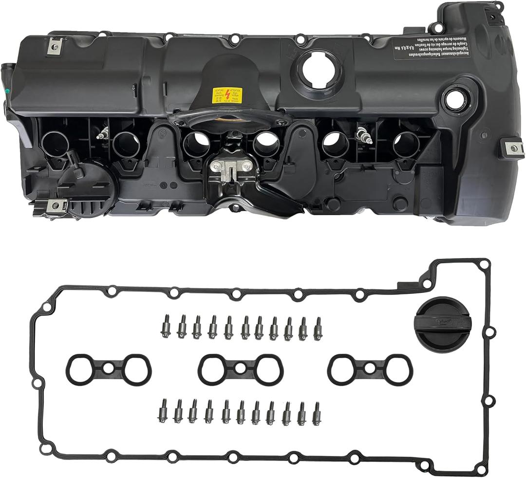 11127552281 Engine Valve Cylinder Head Cover For BMW N52 E70 E82 E90 E91 128i Z4 X3 X5 128i 328i 528i 535i 328xi 528xi 328i xDrive 528i xDrive Replaces# 11127582245