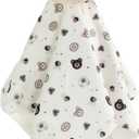 CREVENT Cozy Plush Baby Security Blanket, Loveys for Baby Girls and Boys, Birthday (Dog + Lion)