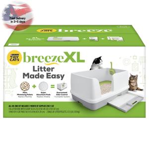 Tidy Cats Breeze XL Non-Clumping Cat Litter Box