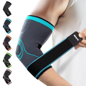 Elbow Compression Sleeve 2 Pack, Elbow Brace for Tendonitis and Tennis Elbow, Pain Relief Elbow Brace for Men & Women, Elbow Sleeve Reduce Joint Pain for Tennis, Golfer, Workouts, Blue (M) (Medium, Blue)