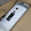 simplehuman 40 Liter / 10.6 Gallon Slim Kitchen Step Trash Can With Secure Slide Lock, White Plastic