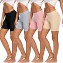 Molasus Womens Cotton Boxer Shorts Underwear Anti Chafing Bike Shorts, Size: M