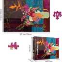 HUADADA Puzzles for Adults 1000 Pieces,Blooming Flowers Puzzles for Adults,1000 Piece Puzzle for Adults Family Interactive Game Gift