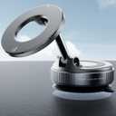 2026 Upgraded Suction Cup Phone Mount Nano Gel 360 Vacuum Magnetic Car Phone Holders for Your Car 110LBS Reinforced Mount for MagSafe Gym/Mirror for iPhone & Android (Self-Adheisve-Silverblack)