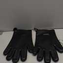 Heat Resistant Oven Mitts - 2 pcs Thermal Silicone Lined Kitchen Gloves, Waterproof & Non-Slip, 5-Finger Oven Mitts for Baking, Cooking, Grilling, Microwave, 11"x7.67"x0.39" (2,Black)