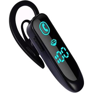 Bluetooth Earpiece Wireless CVC8.0 Headset for Cell Phone Dual Mic Noise Canceling Handsfree Phone Earpiece with Mute for iPhone Android Home Office Driving