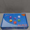 LANKER 24 Pack Flameless Led Tea Lights Candles, Flickering Red Battery Operated Electronic Fake Candles, Decorations for Wedding, Party, Christmas, Halloween (Red)