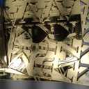 Gold Mirror Acrylic Sheets  6 Pack, 8x8 Inches, 1/8 Inch Thick, Reflective Mirror Acrylic Ideal for Laser Cutting, DIY Crafts, and Home Decorations (20x20 cm)