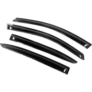 IKON MOTORSPORTS - Visera de ventana compatible con Dodge Avenger 2008-2014, 4DR, parasol para ventana de lluvia, color humo oscuro, 4 unidades, acrlico, por IKON MOTORSPORTS, 2009, 2010, 2011, 2012,