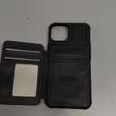 for iPhone 15 Pro Max Wallet Case Compatible with Magsafe, RFID Blocking Magnetic Card Holder Detachable Kickstand Detachable Shockproof Phone Cover, Black