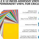 Lya Vinyl 65 Pack Permanent Vinyl, Self Adhesive Vinyl Sheets for Cutting Machine, Permanent Outdoor Sheets for Party Decoration, Sticker, DIY Mug, Car Decal (Multi)