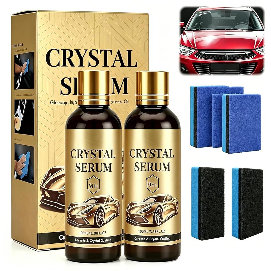 Crystal Serum for Cars 100 ml Advanced 9H Hydrophobic Graphene Ceramic Coating Paint Sealant(2PCS)