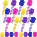 12 Pcs Microphone Candy Tubes Plastic Kpop Karoke Theme Party Decorations Simulated Microphone Singing Prop for Kids Birthday Goody Bag Fillers Party Game Favors (Candy Not Included)