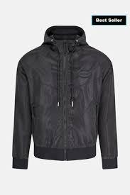 Sunlan Black Windbreaker Jacket Size M