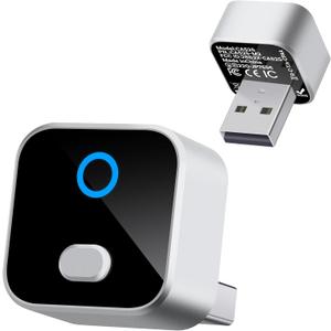 Wireless CarPlay & Android Auto Adapter, One-Click Switch Mini Size WiFi 6 & Bluetooth 5.4 Adapter, Fast Auto-Reconnect, Compatible with iOS 10+/Android 11+, for Factory Wired CarPlay Cars