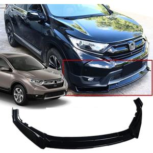 MUTUSAISI Gloss Black Front Bumper Lip Spoiler Splitter Fit for Compatible with Honda CRV CR-V 2017 2018 2019 2020, Air Dam Chin Body Kit Accessories