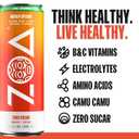 ZOA Zero Sugar Energy Drinks, Mango Splash - Sugar Free with Electrolytes, Healthy Vitamin C, Amino Acids, Essential B-Vitamins, and Caffeine from Green Tea - 12 Fl Oz (12-Pack) (EXP 10/13/26)