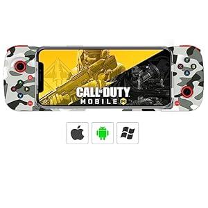 Joso Bluetooth Controller for iPhone, Android, Direct Play, Low Latency, Phone Controller Gamepad Joystick for Galaxy S23 S22 S21 20 Ultra, iPhone 14 13 12 11 Pro Max, COD Mobile, Genshin Impact