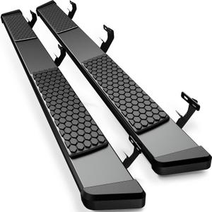 AUTOSAVER88 6 Inches Running Boards Compatible with Dodge Ram 2009-2018 1500 (Incl. 2019-2024 1500 Classic), 2010-2026 Ram 2500/3500 Crew Cab, Stainless Steel Side Steps Black Powder Coated Nerf Bars