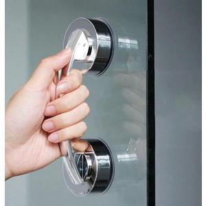 KAFENDA Glass Door and Window Handles, Bathroom Sliding Doors, cabinets, wardrobes, Suction Cups, Non-Marking Handles, Non-Porous Absorption Handles, Shower Grab Bars