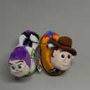 Disney Pixar Toy Story Woody and Buzz Sock Top Slippers for Kids Size 7-8