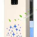 Dehumidifier, 95 OZ Water Tank Dehumidifiers for Home, 1000 sq. ft. Dehumidifier for Basement Bathroom Bedroom with Auto Shut Off, 7 Colors LED Light, Quiet Dehumidifiers with Sleep Mode, Beige