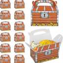 Adorox 24 Pack Treasure Chest Candy Boxes - Party Favors, Goodie Bags, Decorations for Birthday, Events