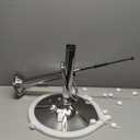 DUMOS Bar Stools Set of 4, 24 inch Counter Height Bar Stools, Upholstered Modern Kitchen Barstools with Metal Base, PU Leather Saddle Stools for Kitchen Island, Black