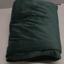 RYB HOME Green Velvet Curtains & Drapes - Half Blackout Thermal Insulating Soft Window Curtains for Bedroom Living Room Dining Sliding Glass Door, Hunter Green, 52" Width x 84" Length, 1 Pair