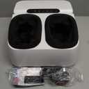 MOUNTRAX Foot Massager Machine with Heat, Foot Massager for Plantar Fasciitis, Neuropathy Pain, Shiatsu Foot Massager with Remote, Fits Feet Up to Men Size 13 (White)