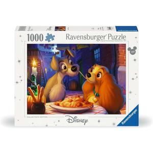 Ravensburger Disney Lady and The Tramp 1000 Piece Jigsaw Puzzle for Adults - 12000003 - Handcrafted Tooling, Made in Germany, Every Piece Fits Together Perfectly