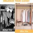 Closet Rods For Hanging Clothes, 17-28 Inch Adjustable Closet Rod, Stainless Steel Heavy Duty Closet Hanging Rod-Gold
