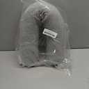 Dot&Dot Twist Memory Foam Travel Pillow for Airplanes - Travel Neck Pillow for Sleeping - Airplane Pillow for Neck Support, Chin, Lumbar and Leg - Adjustable, Bendable Neck Roll Pillow (Gray)