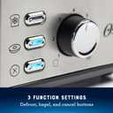 Oster 2-Slice Toaster with Extra Wide Slots, Bagel Toaster, Stainless Steel
