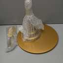 5 PCS Gold Cake Stand Set with Gold Pedestal Cake Stand and Cake Cutter Pie Spatula, Dessert Table Display Set for Wedding, Party, Birthday, Baby Shower, Event Bridal Celebration